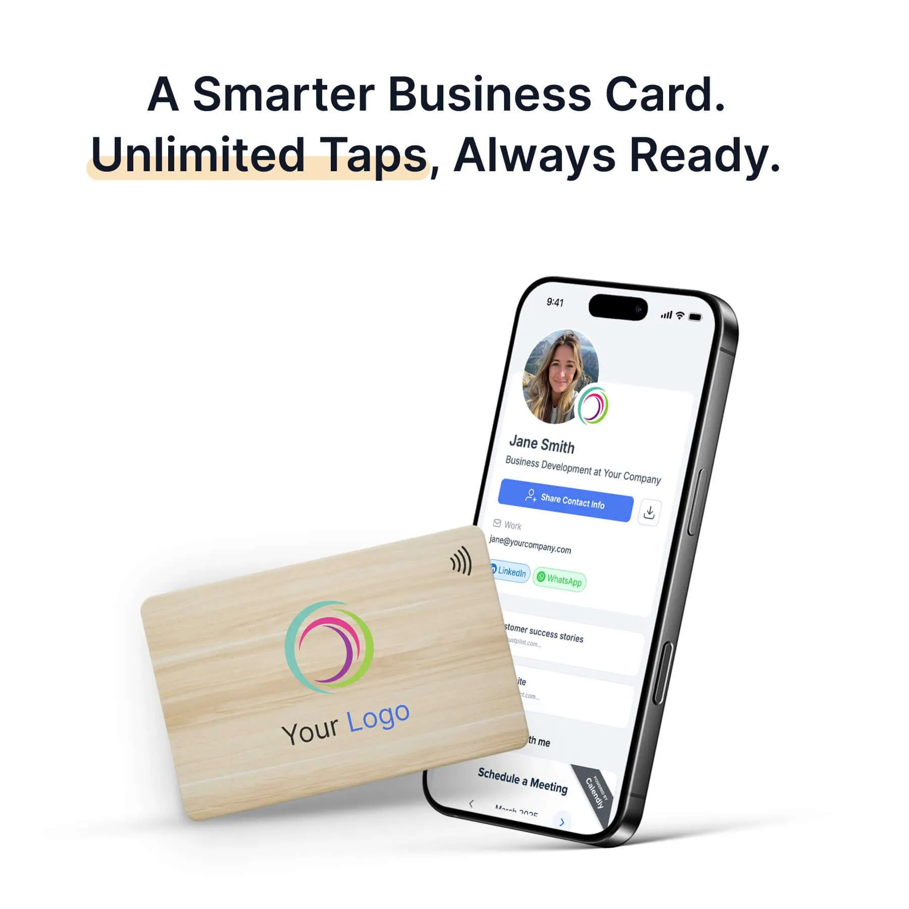 Bamboo NFC Business Card