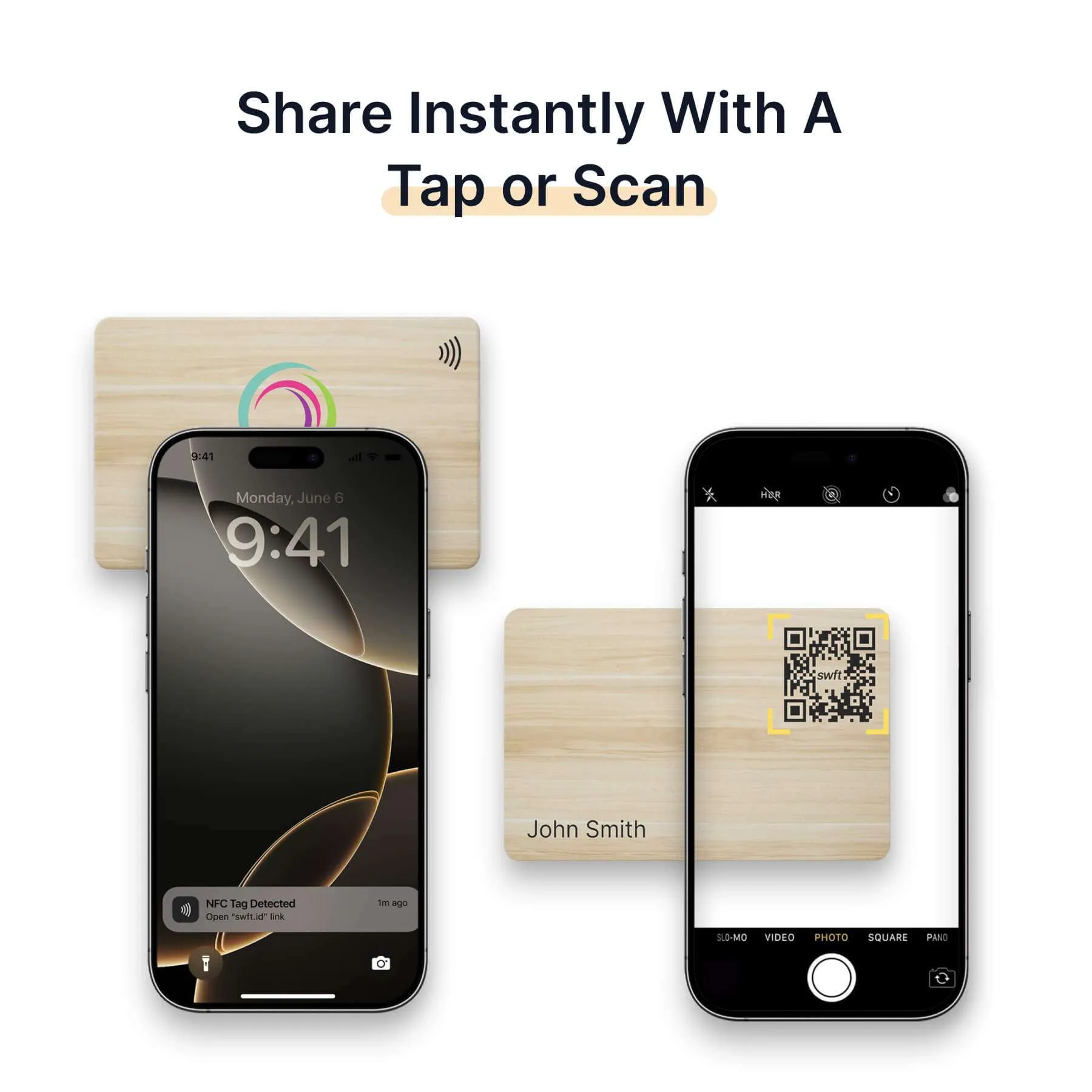 Bamboo NFC Business Card